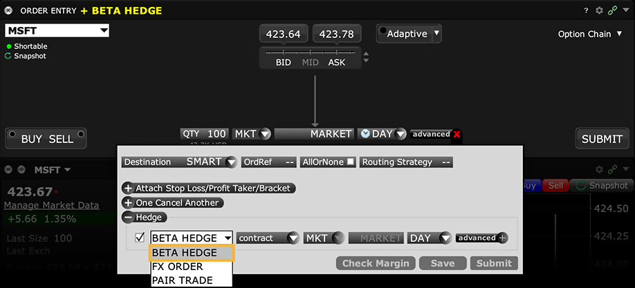 Ordine Beta Hedge